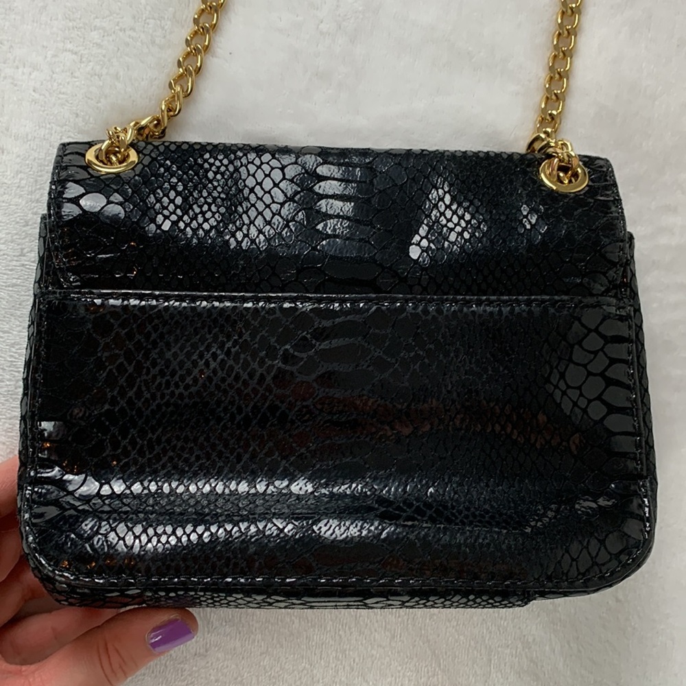 Michael Michael Kors Black Python Embossed Leathe… - image 3